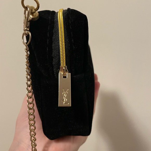 YSL velvet Cosmetic Bag / Crossbody Bag - Picture 6 of 10